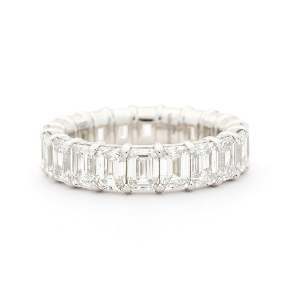 Springer's Forever Wedding Band Springer’s Forever Select Emerald-Cut Diamond Wedding Band in Platinum – 6.23ctw 6.25
