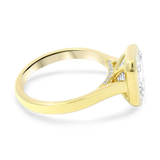 Springer's Forever Engagement Ring Springer's Forever Select Vlora 18K Yellow Gold Mounting & Legacy Emerald Cut Diamond Ring - 2.82ct