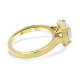 Springer's Forever Engagement Ring Springer's Forever Select Vlora 18K Yellow Gold Mounting & Legacy Old European Cut Diamond Ring - 2.56ct