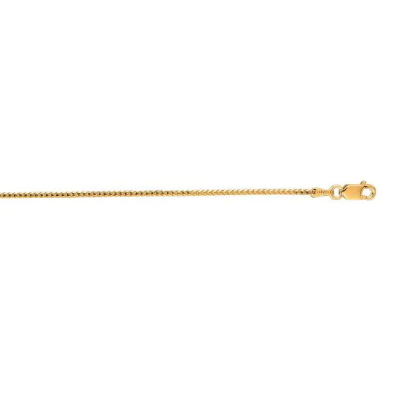 Springer's Forever Necklaces and Pendants Springer's Forever Signature 14k Yellow Gold 1.2mm Franco Chain - 16"