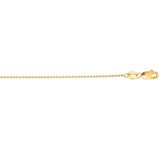 Springer's Forever Necklaces and Pendants Springer's Forever Signature 14k Yellow Gold 1.5mm Bead Chain - 18"