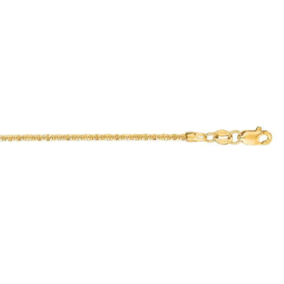 Springer's Forever Necklaces and Pendants Springer's Forever Signature 14k Yellow Gold 1.5mm Sparkle Chain - 18"