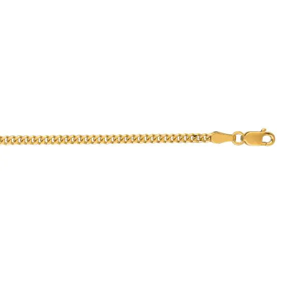 Springer's Forever Necklaces and Pendants Springer's Forever Signature 14k Yellow Gold 2.2mm Gourmette Chain - 18"