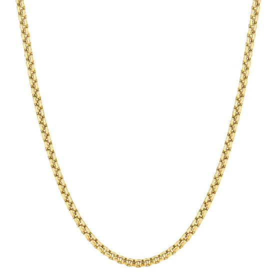 Springer's Forever Necklaces and Pendants Springer's Forever Signature 14k Yellow Gold 3.4mm Lite Round Box Chain - 20"