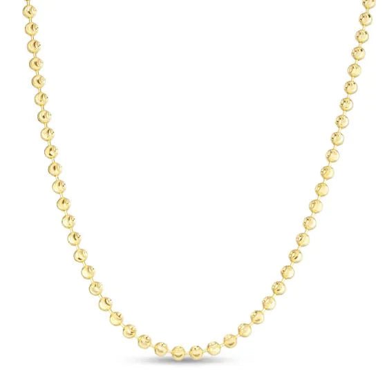 Springer's Forever Necklaces and Pendants Springer's Forever Signature 14k Yellow Gold 3mm Moon Chain - 16"
