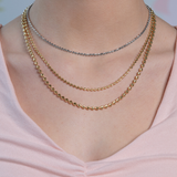 Springer's Forever Necklaces and Pendants Springer's Forever Signature 14k Yellow Gold 3mm Moon Chain - 16"