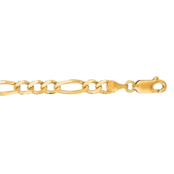 Springer's Forever Necklaces and Pendants Springer's Forever Signature 14k Yellow Gold 4.5mm Figaro Chain - 22"