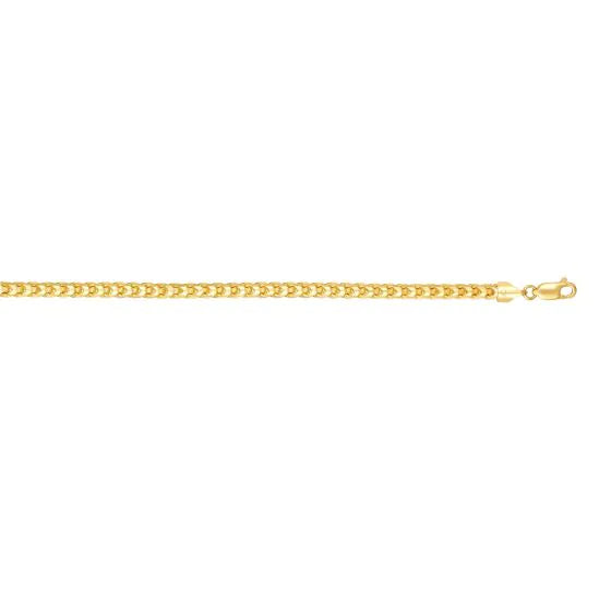 Springer's Forever Necklaces and Pendants Springer's Forever Signature 14k Yellow Gold 4.6mm Round Franco Chain - 22"