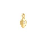 Springer's Forever Charm Springer's Forever Signature 14k Yellow Gold Diamond Heart Charm