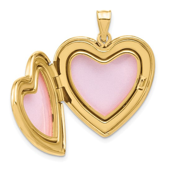 Springer's Forever Necklaces and Pendants Springer's Forever Signature 14k Yellow Gold Heart Locket Pendant