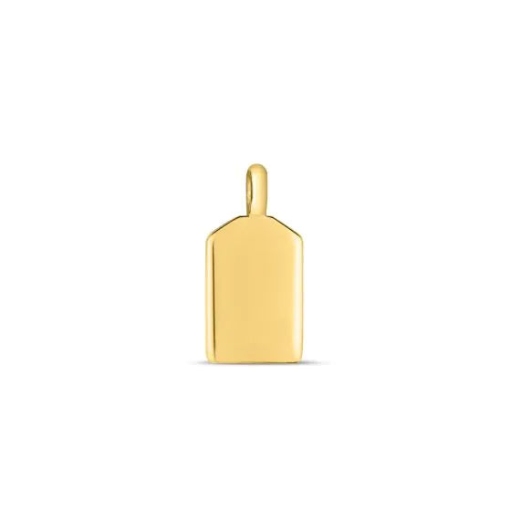 Springer's Forever Charm Springer's Forever Signature 14k Yellow Gold Tag Charm