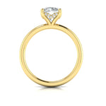Springer's Forever Engagement Ring Springer’s Forever Signature by Vlora Round Solitaire Hidden Halo Engagement Mounting in 14K Yellow Gold