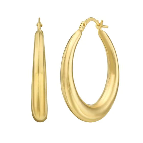 Springer's Forever Earrings Springer's Forever Signature Classic Round Hoops - Yellow Gold