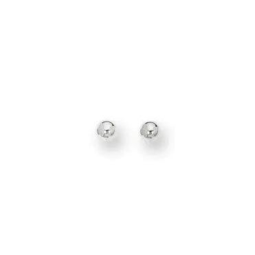Springer's Forever Earrings Springer's Forever Signature Polished 5mm Post Earring - White Gold