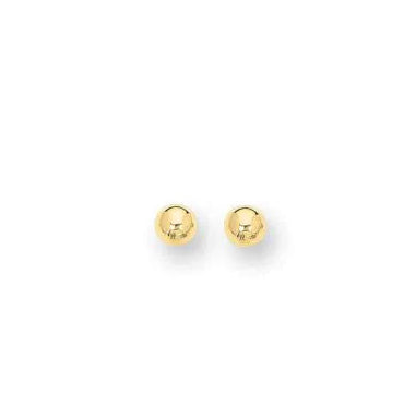 Springer's Forever Earrings Springer's Forever Signature Polished 6mm Post Earring - Yellow Gold