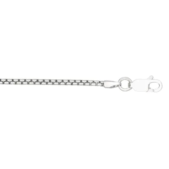 Springer's Forever Necklaces and Pendants Springer's Forever Signature Sterling Silver 1.8mm Round Box Chain - 18"