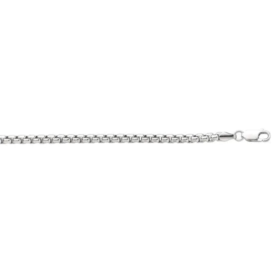 Springer's Forever Necklaces and Pendants Springer's Forever Signature Sterling Silver 3.80mm Round Box Chain - 22"