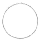 Springer's Forever Necklaces and Pendants Springer's Forever Signature Sterling Silver 3.9mm Rockstar Cut Round Box Chain - 20"