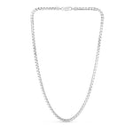 Springer's Forever Necklaces and Pendants Springer's Forever Signature Sterling Silver 3.9mm Rockstar Cut Round Box Chain - 20"