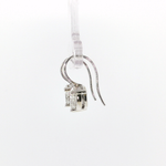 Springer's Drop Earrings Page Estate Collection 18K White Gold Diamond Drop Earrings