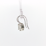 Springer's Drop Earrings Page Estate Collection 18K White Gold Diamond Drop Earrings
