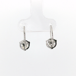 Springer's Drop Earrings Page Estate Collection 18K White Gold Diamond Drop Earrings