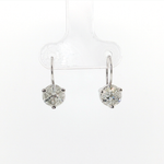 Springer's Drop Earrings Page Estate Collection 18K White Gold Diamond Drop Earrings