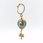 Springer's Pendants Page Estate Collection 18K Yellow Gold Gray Pearl Pendant with Enhancer Bail