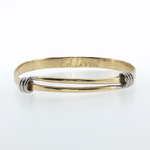 Springer's Bangles Page Estate Collection Ed Levin 18k Yellow Gold & Platinum Expansion Bangle