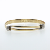 Springer's Bangles Page Estate Collection Ed Levin 18k Yellow Gold & Platinum Expansion Bangle