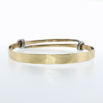 Springer's Bangles Page Estate Collection Ed Levin 18k Yellow Gold & Platinum Expansion Bangle