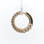 Springer's Forever 14k Yellow Gold 4.57ct Diamond Inside-Out Hoop Earrings