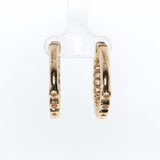 Springer's Forever 14k Yellow Gold 4.57ct Diamond Inside-Out Hoop Earrings