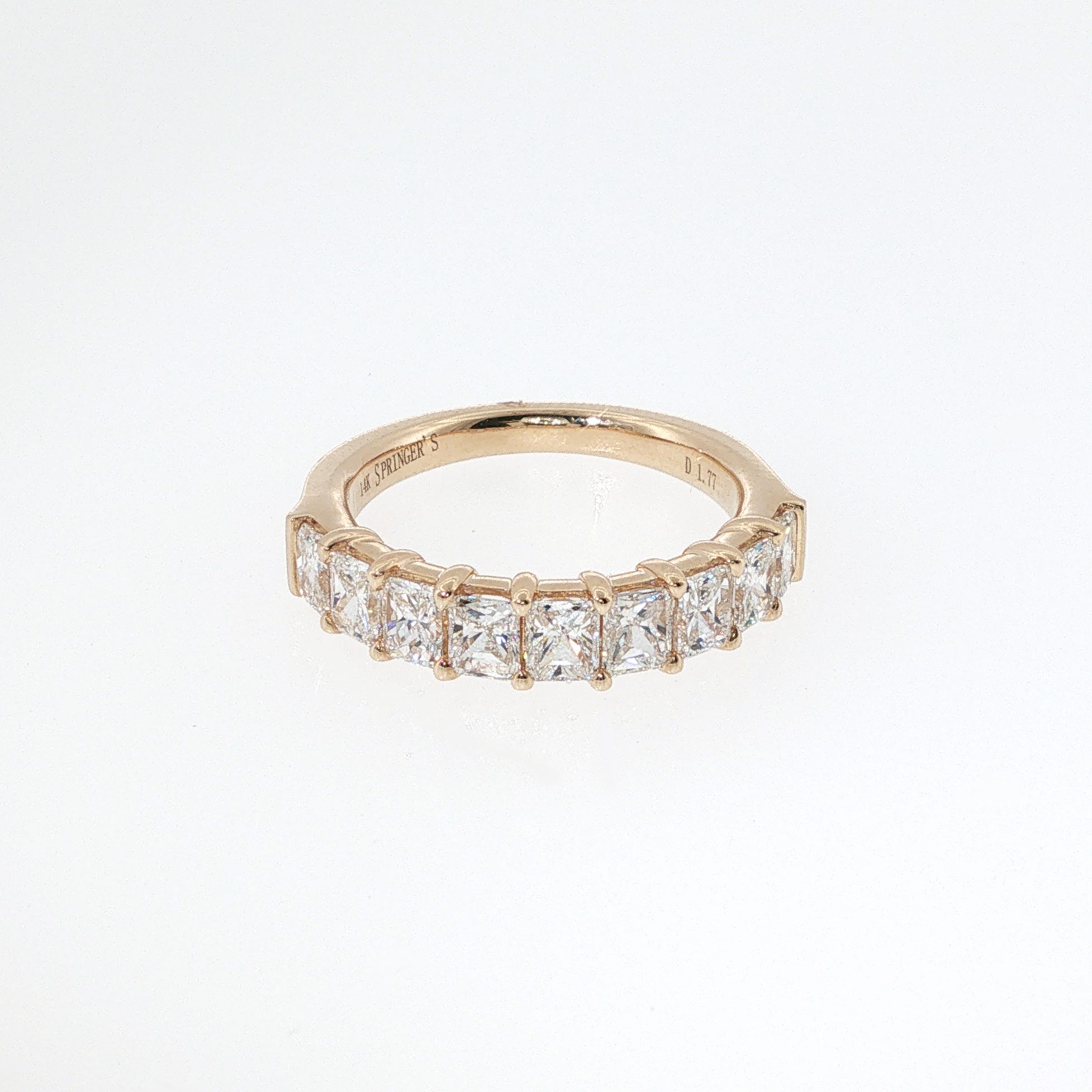Springer's Forever 14k Yellow Gold Radiant Cut Diamond Band