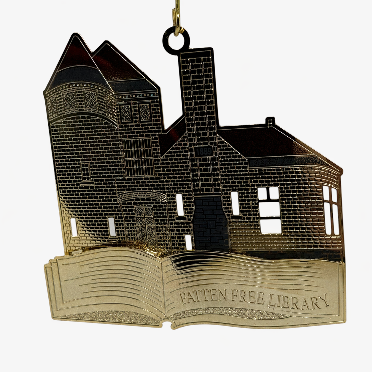 Springer's Spirit of Maine Landmark Ornament Ornament Patten Free Library Ornament