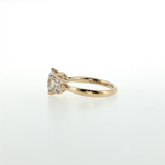 Springer's Multi-Stone Rings Vlora 14k Yellow Gold Diamond Three-Stone Engagement Ring Mounting