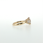 Springer's Multi-Stone Rings Vlora 14k Yellow Gold Diamond Three-Stone Engagement Ring Mounting
