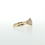Springer's Multi-Stone Rings Vlora 14k Yellow Gold Diamond Three-Stone Engagement Ring Mounting
