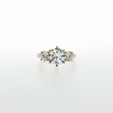 Springer's Forever by Vlora 14K Yellow Gold Diamond Three-Stone Engagement Ring Mounting