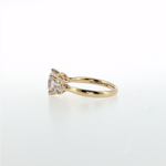 Springer's Forever by Vlora 14K Yellow Gold Diamond Three-Stone Engagement Ring Mounting