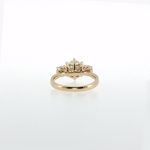 Springer's Forever by Vlora 14K Yellow Gold Diamond Three-Stone Engagement Ring Mounting
