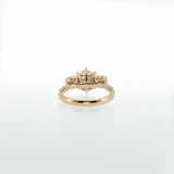 Springer's Forever by Vlora 14K Yellow Gold Diamond Three-Stone Engagement Ring Mounting