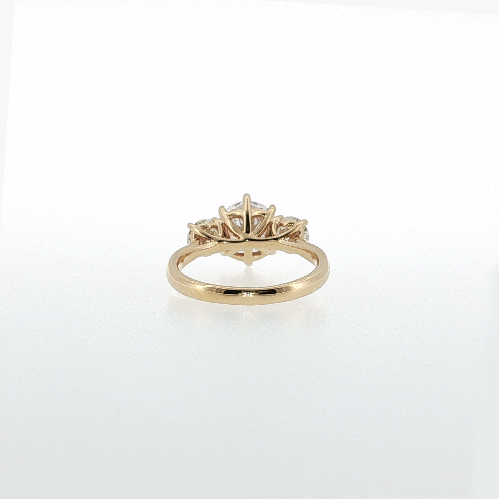 Springer's Forever by Vlora 14K Yellow Gold Diamond Three-Stone Engagement Ring Mounting