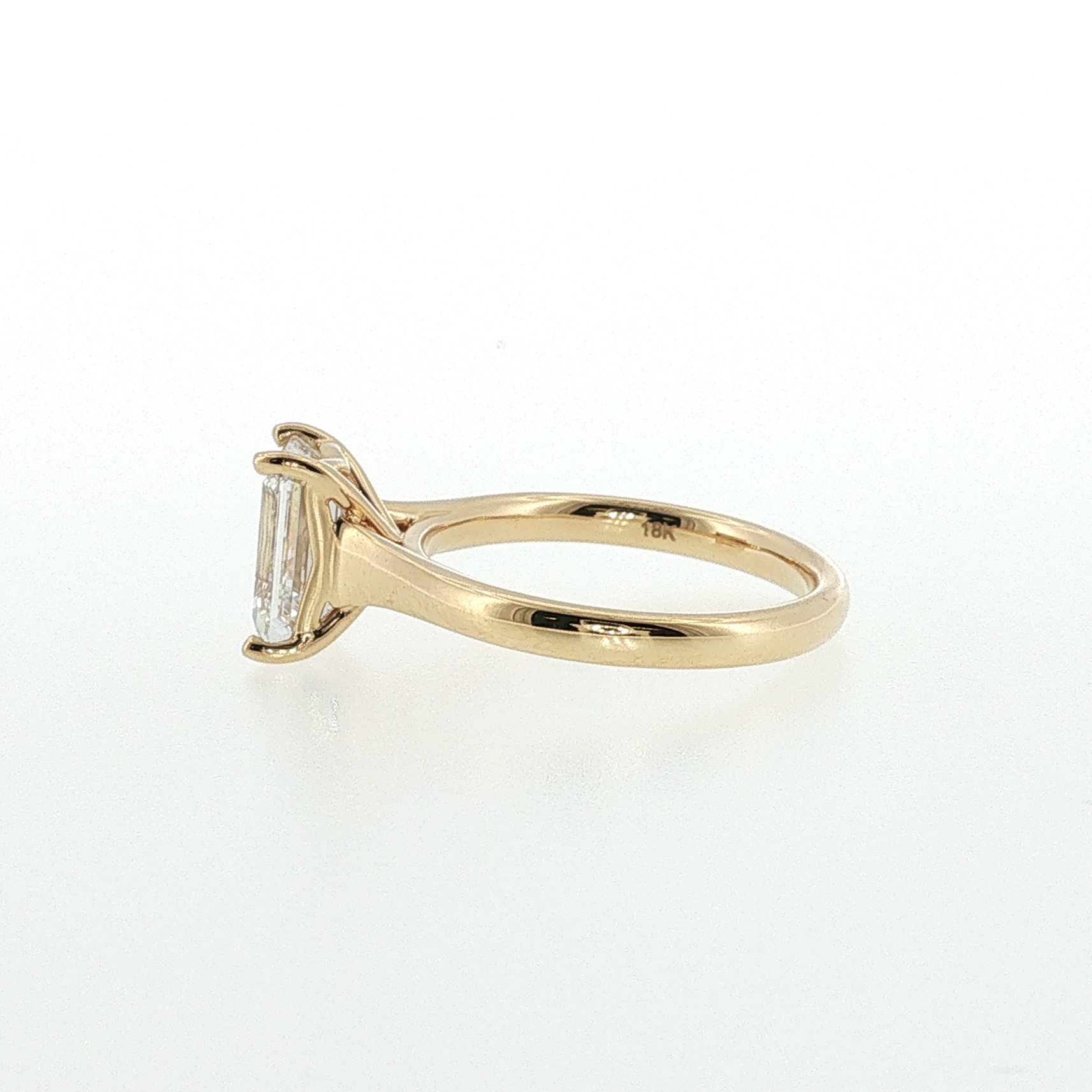 Springer's Solitaire Rings Vlora x Legacy 2.05ct Emerald Cut Diamond Solitaire Engagement Ring in 18k Yellow Gold