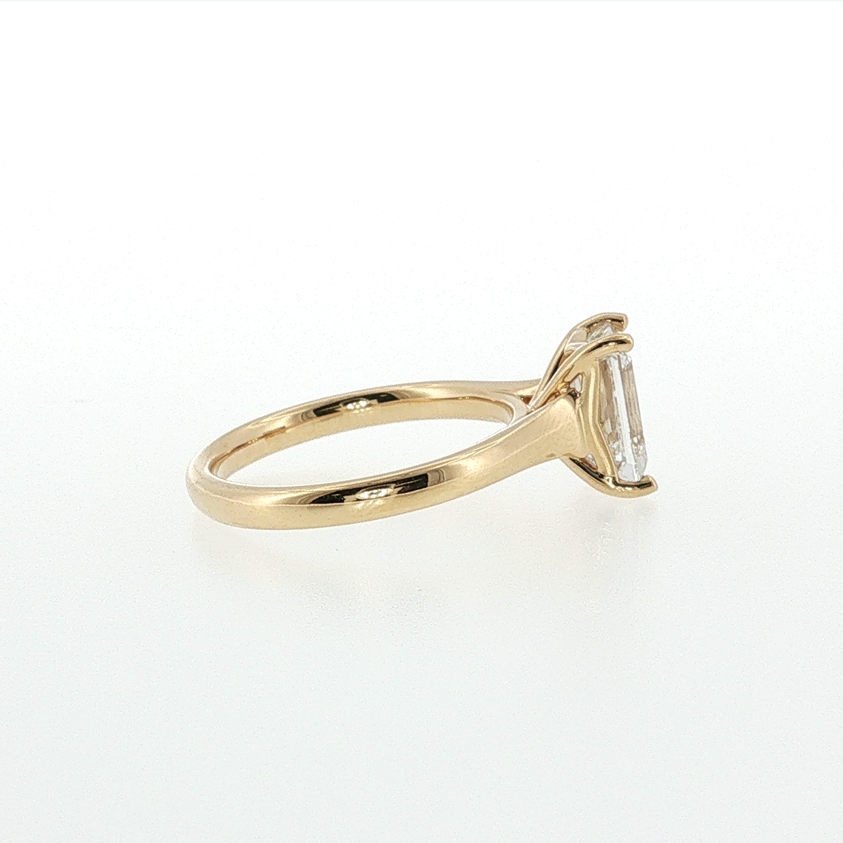 Springer's Solitaire Rings Vlora x Legacy 2.05ct Emerald Cut Diamond Solitaire Engagement Ring in 18k Yellow Gold