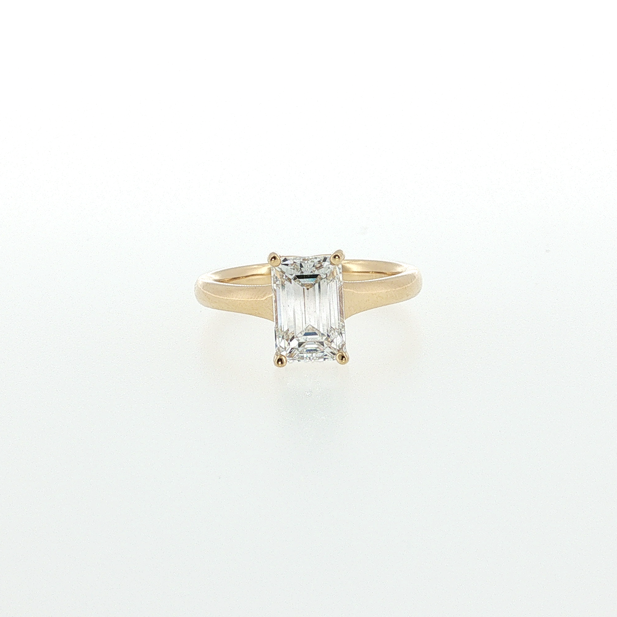 Springer's Solitaire Rings Vlora x Legacy 2.05ct Emerald Cut Diamond Solitaire Engagement Ring in 18k Yellow Gold