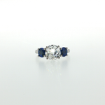 Springer's Multi-Stone Rings Vlora x Legacy Platinum Three-Stone Ring with 2.09ct Diamond and Sapphires