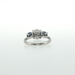 Springer's Multi-Stone Rings Vlora x Legacy Platinum Three-Stone Ring with 2.09ct Diamond and Sapphires