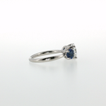 Springer's Forever by Vlora x Legacy Platinum Three-Stone Ring with 2.09ct Diamond and Sapphires