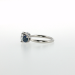 Springer's Forever by Vlora x Legacy Platinum Three-Stone Ring with 2.09ct Diamond and Sapphires